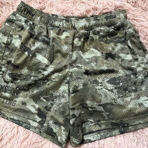 Gymshark Green Camouflage Shorts